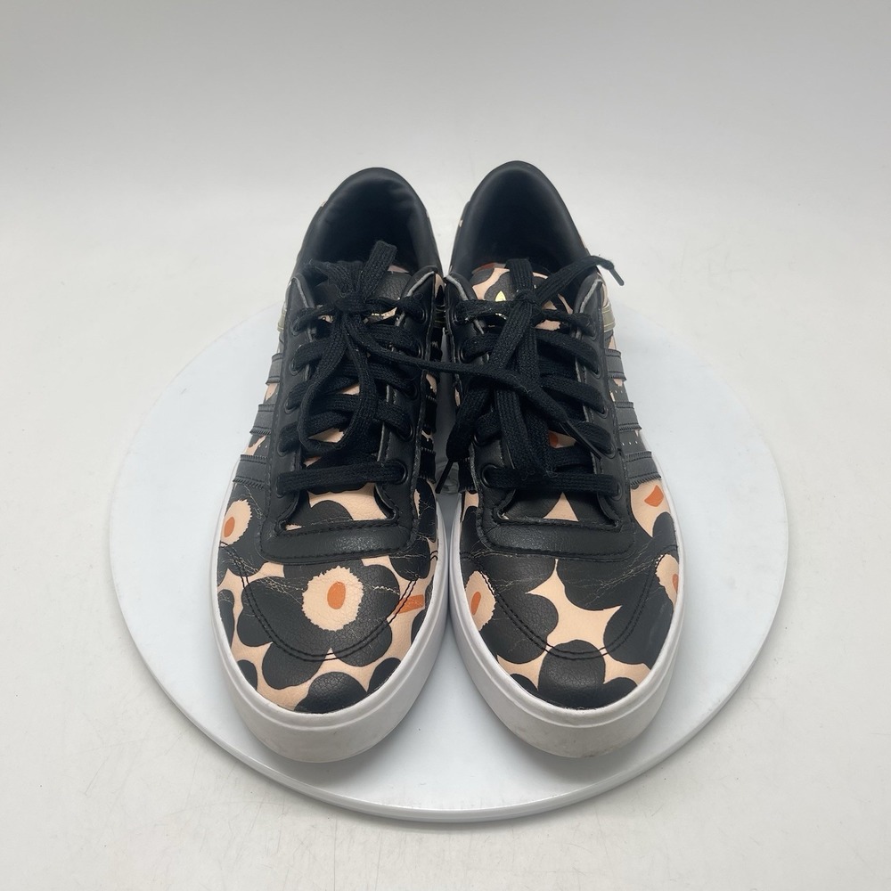Marimekko X Adidas Bryony Unikko Sneakers Womens 7 Athletic Black GW2264 Shoes - Picture 2 of 10